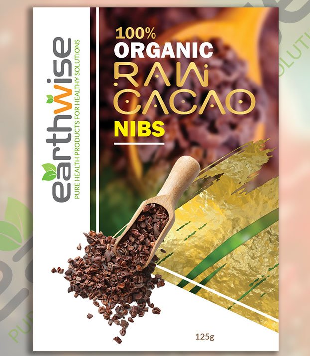 Organic Raw Cacao Nibs - 125g - Image 2